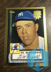 2001 Topps Gold 1952 World Series Reprint 52R-8 GIL McDOUGAL #372 YANKEES